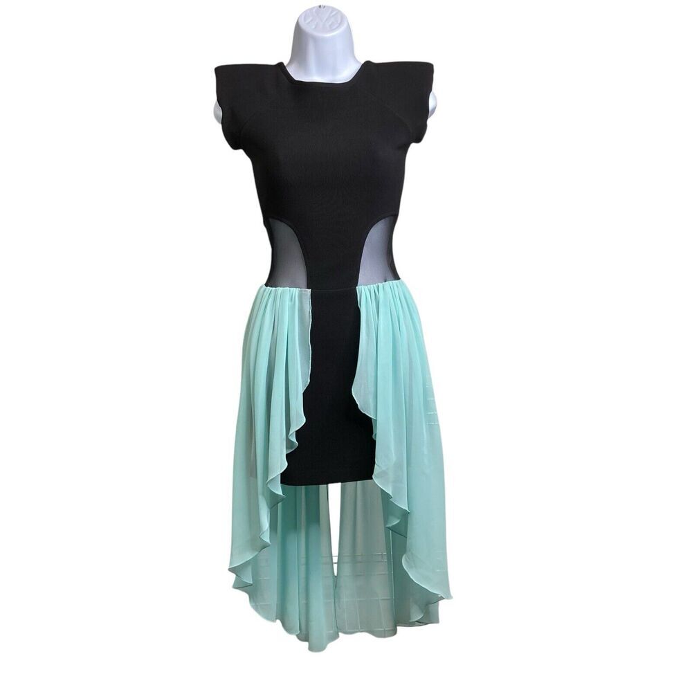 Renee London Women's Sheer Dress Size‎ S/M Balletcore Whimsical Fanciful Flowy